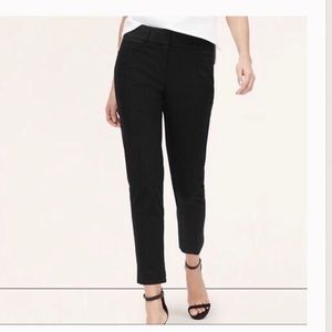 LOFT Marissa Fit Cropped Black Pants